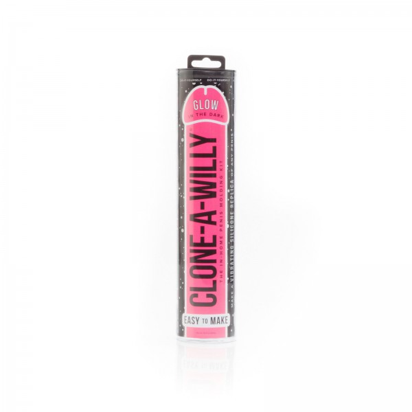 Clone a Willy Glow in the Dark Hot Pink