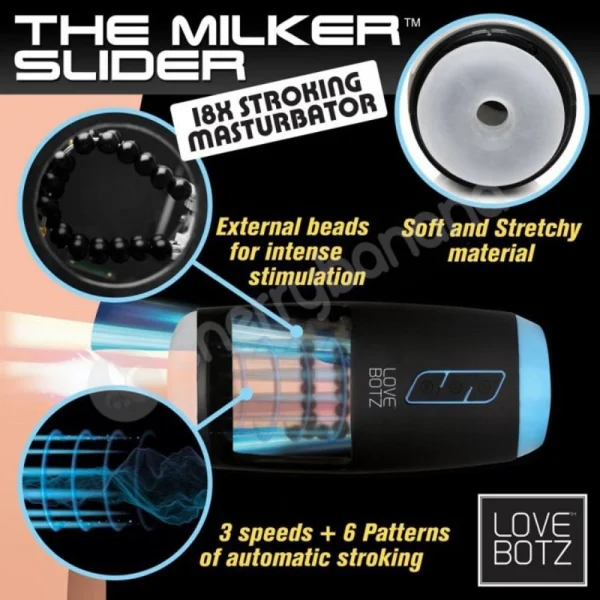 Lovebotz The Auto Milker Slider 18X Stroking Masturbator