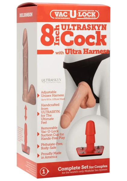 VacULock Ultra Realistic Harness 8 Inch