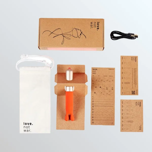 Love Not War Laska Sustainable Made Bullet &amp; G-Spot Vibrator - Orange