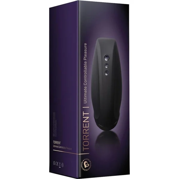 Torrent Vibrating Silicone Stroker Penis Masturbator By Rocks-Off