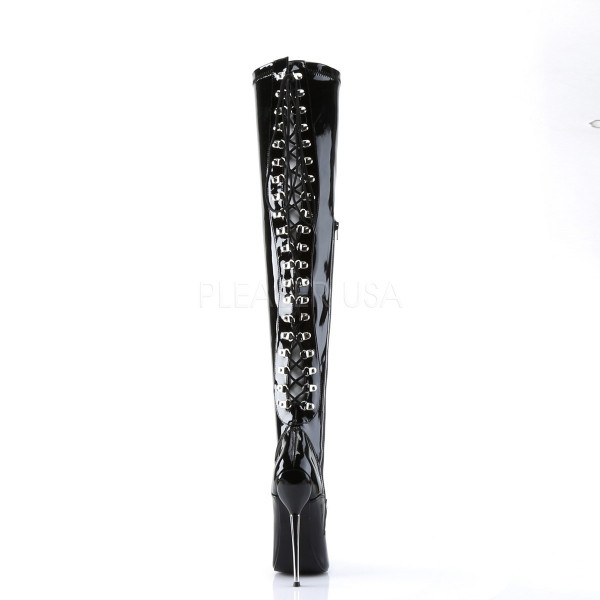 DAGGER-3063 - 6 1/4" Solid Brass Heel Open Back Thigh Boot — image 4 of 4