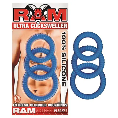 Nass Toys Ram Ultra Cock Sweller Blue