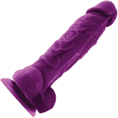 ColourSoft 5 Inch Purple Silicone Suction Cup Dildo