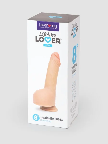 Lifelike Lover Ultra Realistic Ejaculating Dildo 8 Inch