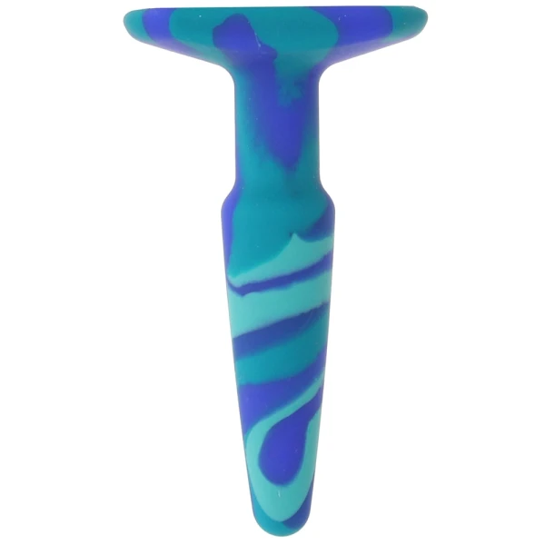 A-Play Groovy Silicone 4" Anal Plug By Doc Johnson - Ocean