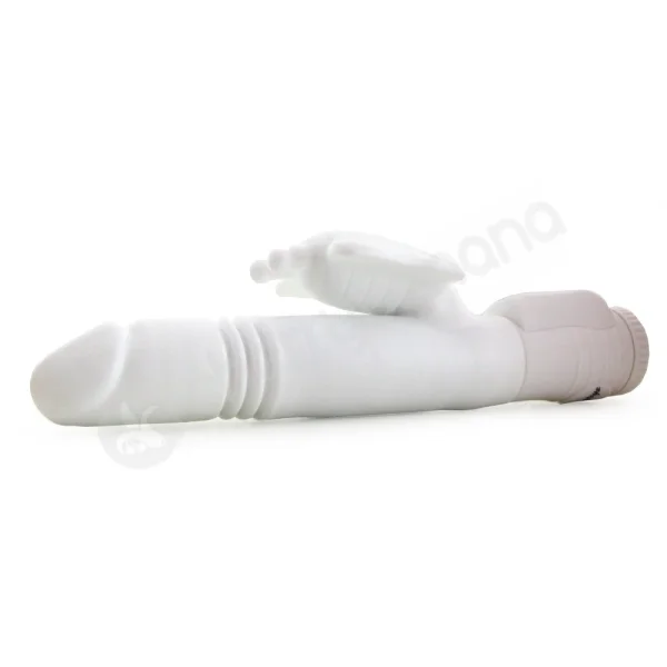 Deep Stroker Butterfly White Vibrator