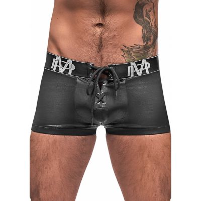 Lace Up Short Black Small Smutty Lingerie