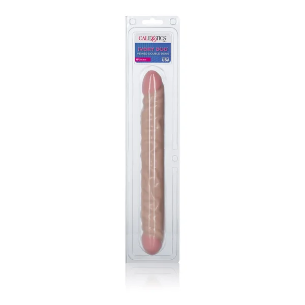 Ivory Duo 12 Inches Veined Double Dong — image 11 of 14