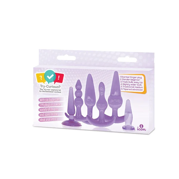 Try Curious Anal Plug Kit - Purple — image 6 of 6