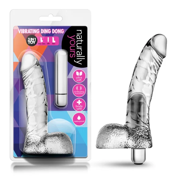 Naturally Yours - Vibrating Ding Dong - Clear — image 10 of 10