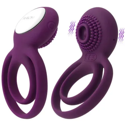Tammy Double Ring Clit Stimulating Cock Ring Vibrator