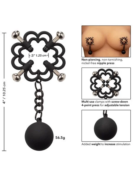 Nipple Grips Power Grip 4-Point Weighted Nipple  Press