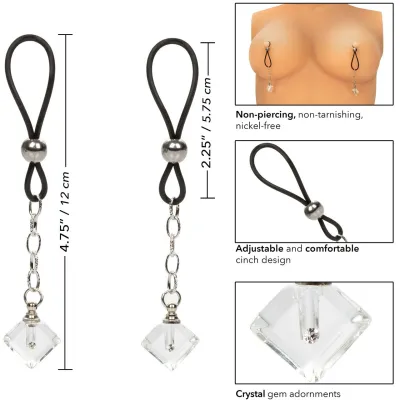 Nipple Play NonPiercing Nipple Jewellery Crystal Gem