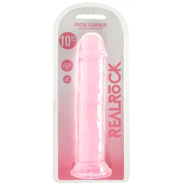 RealRock Crystal Clear Jelly 10 Inch Dildo