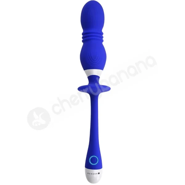 Gender X Play Ball Thrusting & Vibrating Double Orb Multi-Use Vibe