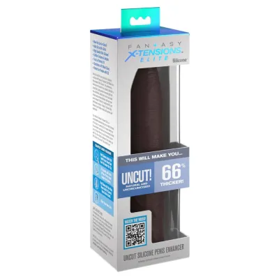 Fantasy X Tensions Elite Uncut 7 Inch Extension Sleeve Brown