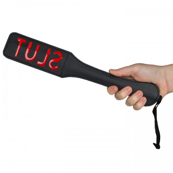 Bondara Disobedient Slut Indent Paddle - 12.5 Inch