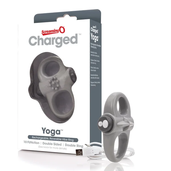 Charged Yoga Rechargeable Vibe Ring - Grey — image 18 of 21