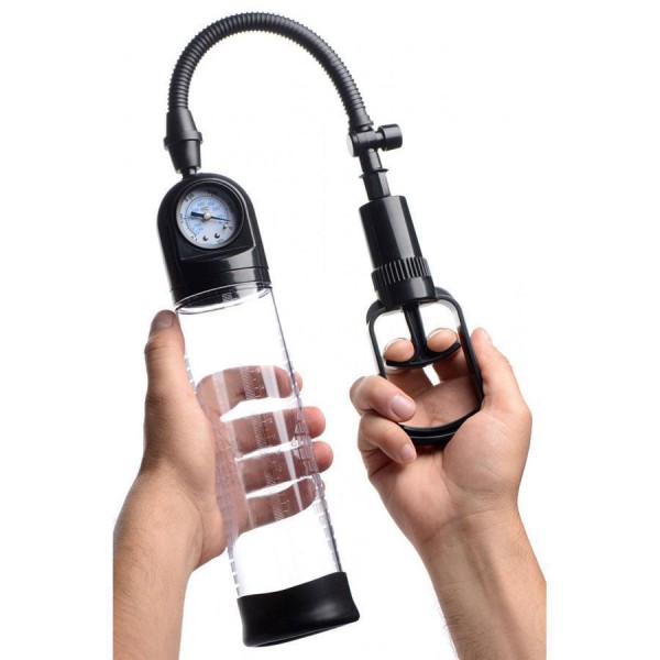 Advanced Trigger Penis Pump with Precision Air Gauge by Lynk Pleasure