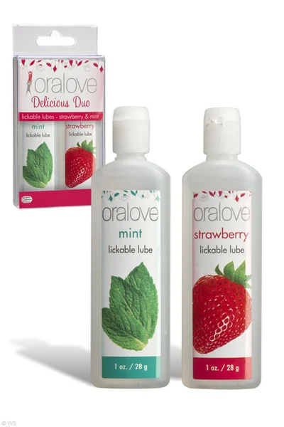 Doc Johnson Oralove Lickable Lubes - Strawberry & Mint — image 2 of 2