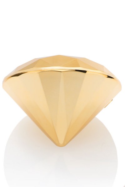 Bijoux Indiscrets Gold-Plated 1.8" Vibrating Diamond Massager