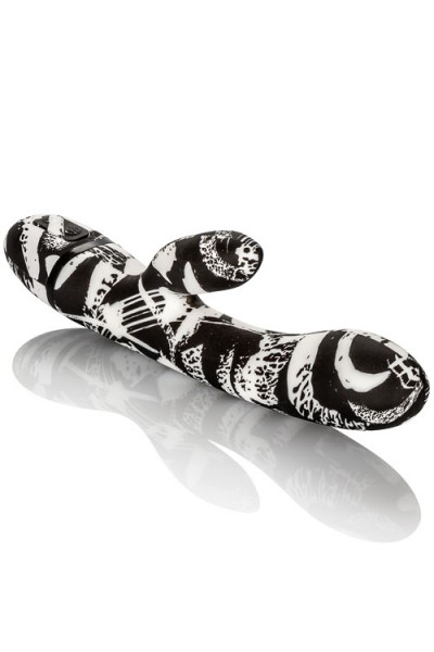 California Exotic Graffiti Dual Motor 7.9" Silicone Rabbit Vibrator