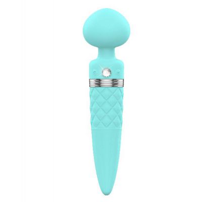 Pillow Talk Sultry Dual Ended Warming Massager Teal