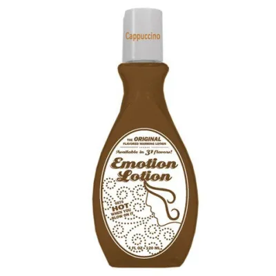 Emotion Lotion Flavored Water Based Warming Lotion Cappucino 4 Ounce