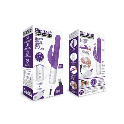 Rr Rechargeable Slim Shaft Rabbit Purple Purple