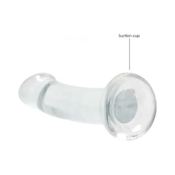 Realrock Crystal Clear Non-realistic Dildo With Suction Cup 6.7 In. Translucent