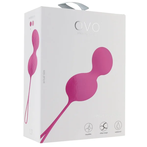 OVO L3 Silicone Love Balls - Fuchsia