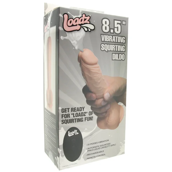 Loadz 8.5 inch Vibrating Squirting Dildo — image 10 of 11