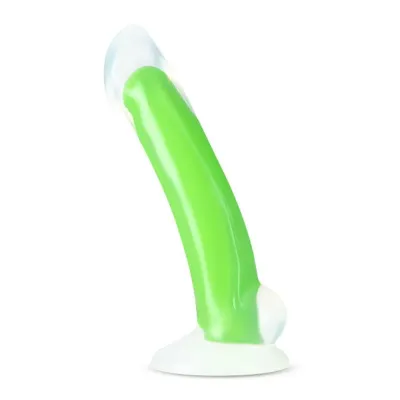 Neo Elite Glow in the dark Omnia 7 inch Silicone Dual density Dildo Neon Green