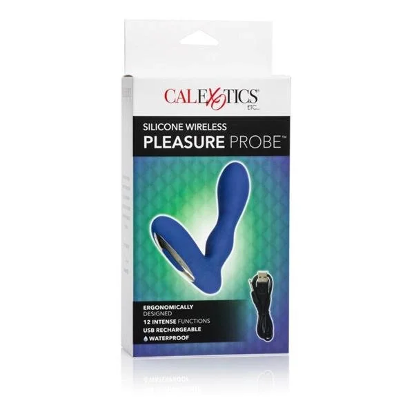 Silicone Wireless Pleasure Probe Blue Prostate Massager — image 8 of 8