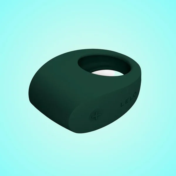 LELO Tor 2 Vibrating Waterproof Cock Ring for Couples - Dark Green