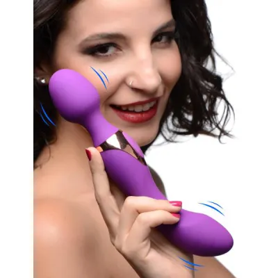 10x Dual Duchess 2 in 1 Silicone Massager Purple