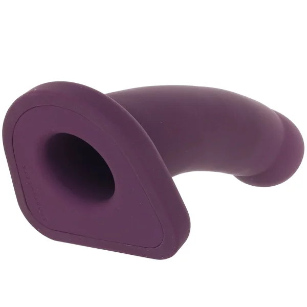 Merge Collection Banx 8" Silicone Sheath Hollow Dildo By Sportsheets - Plum