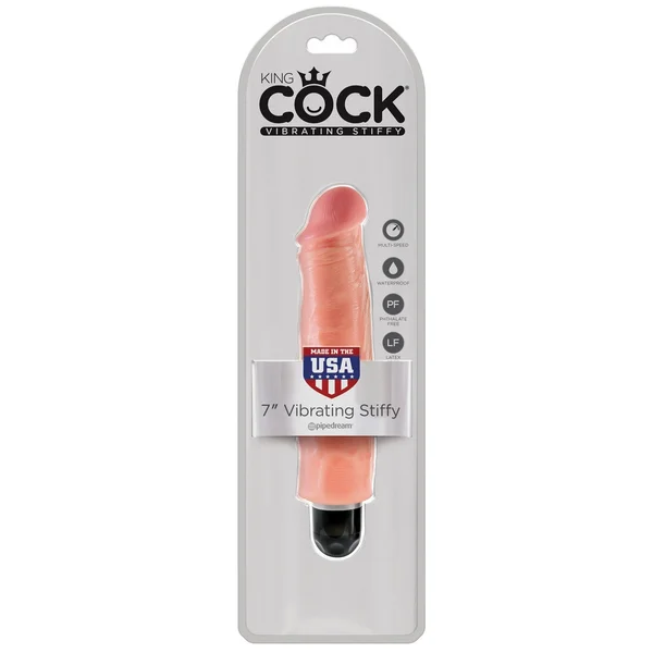 King Cock 7" Vibrating Stiffy - Light — image 8 of 8