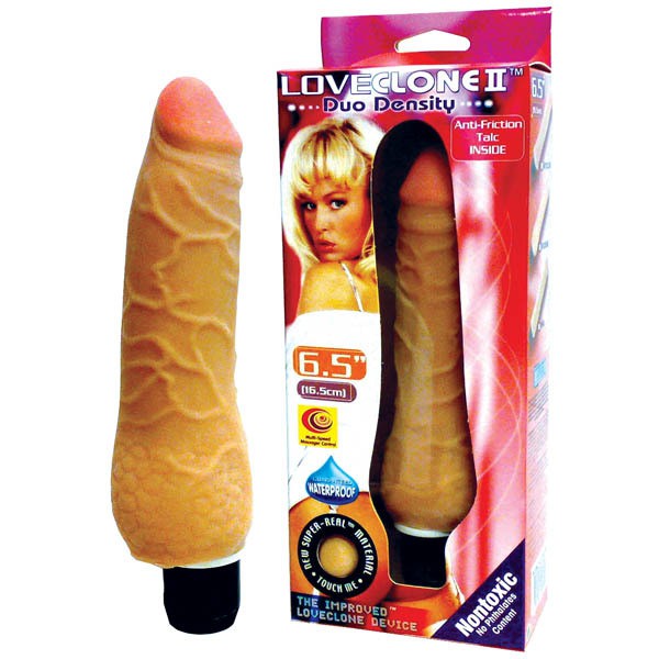 6.5" Dual Density Vibrating Cock