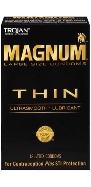 Trojan Magnum Thin - 12 Pack
