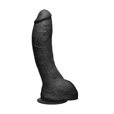 The Perfect P spot Suction Cup Dildo Black 9 Inch