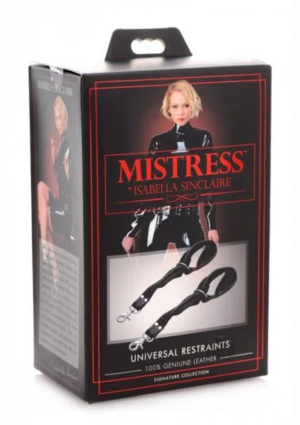 Isabella Sinclaire Universal Leather Restraints Black