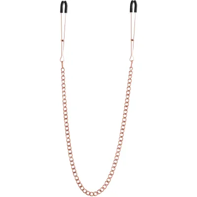 Bound Adjustable DC3 Tweezer Nipple Clamps by NS Novelties Rose Gold