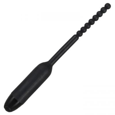 Pearl Silicone 7 Function Vibrating Urethral Sound 19cm