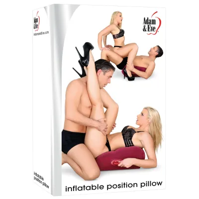Adam Eve Inflatable Position Pillow Burgundy