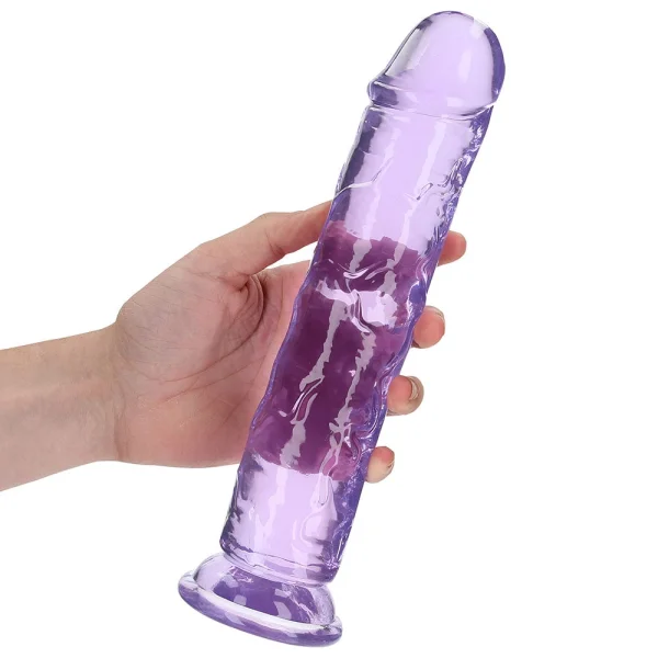 RealRock Crystal Clear Jelly 10 Inch Dildo