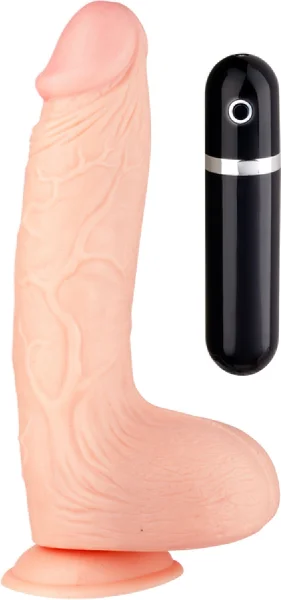 9.5" Vibrating Dong (Flesh)
