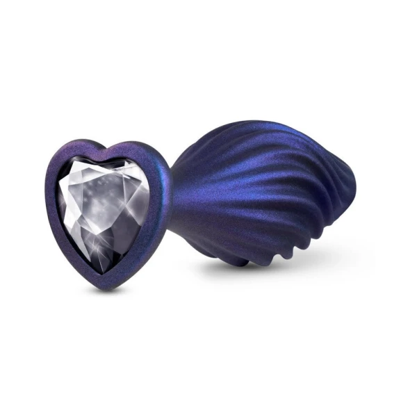 Anal Adventures Matrix - Swirling Bling Plug -  Sapphire