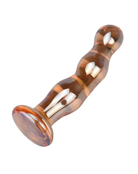Lucent Soliel Glass Massager - 6.6 Inch - Yellow - 6.6 Inch